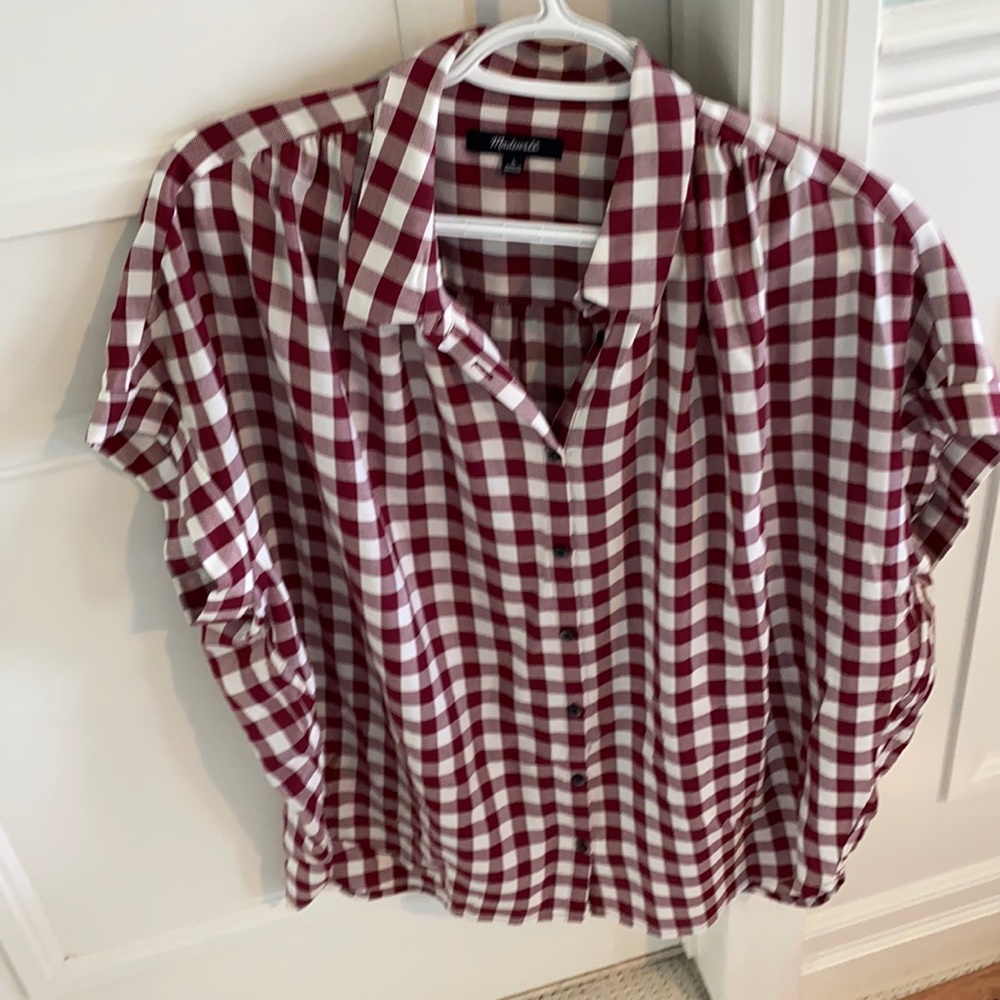 Madewell loose fit shirt. Cute for warmer fall days!